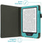 imoshion E-reader Hoesje - Geschikt voor Tolino Shine 4, Kobo Clara 2E - Vegan Leather Bookcase - Lichtblauw
