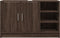 vidaXL - Wastafelkast - 90x29x55 - cm - bewerkt - hout - bruin - eikenkleurig
