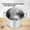 Infinity Goods Soeppan - Multi-Functionele Pan - 16,5L - RVS - Glazen Deksel - 30 CM - Vaatwasserbestendig - Inductie Gas