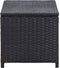 vidaXL - Salontafel - 70x40x38 - cm - poly - rattan - zwart