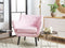 DRAMMEN II - Chesterfield fauteuil - Roze - Polyester