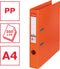 Esselte No.1 Power Kunststof A4 Ordner met Etikethouder - 2-Rings - Rugbreedte Van 50mm - Capaciteit van 350 Vel - Oranje