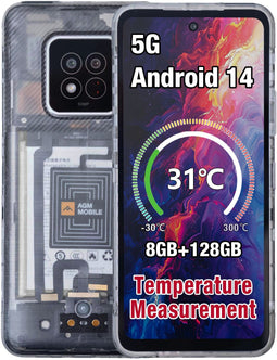 AGM X6 Phantom - Smartphone - 4100 mAh batterij - 128GB opslag - 8GB RAM