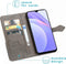 iMoshion Hoesje Geschikt voor Xiaomi Redmi Note 9T (5G) Hoesje Met Pasjeshouder - iMoshion Mandala Bookcase - Grijs