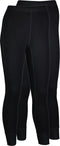Avento Thermobroek Dames - Thermolegging - Comfortabel - Zwart (2-pack)
