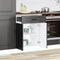 vidaXL - Keuken - onderkast - Kalmar - bewerkt - hout - zwart