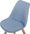 DAKOTA - Eetkamerstoel - Lichtblauw - Polyester