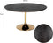 Richmond Interiors Eettafel Blackbone gold 140Ø (Black rustic)