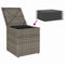 vidaXL - Tuinkrukken - met - kussens - 2 - st - 40x40x43 - cm - poly - rattan - grijs