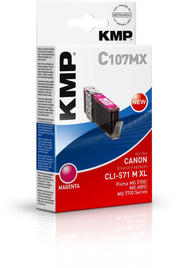 KMP C107MX - Inktcartridge - Pigmentbasis - Magenta