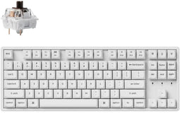 Keychron K8 Pro - Mechanisch Toetsenbord - QMK/VIA RGB Backlight Aluminium Frame Hot Swappable Qwerty US Wit