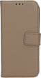 Mobiparts Leather 2 in 1 Wallet Case - Apple iPhone 15 Pro - Luxe leder - Taupe