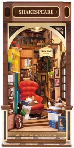 Robotime Rolife - Book Nook Shakespeare's Bookstore - TGB07 - DIY Miniatuurhuis - Knutselen - Bouwpakket - Boekenwinkel
