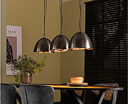 Hanglamp 3L Ø30 mirror - Zwart nikkel