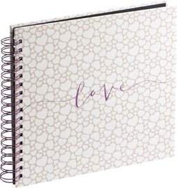 Hama Spiraalalbum "Romance", 28x24 cm, 40 zwarte pagina's
