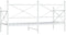 vidaXL - Slaapbank - zonder - matras - 75x190 - cm - staal - wit