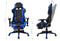 Gamestoel Thomas met voetsteun - bureaustoel racing gaming - ergonomisch - zwart blauw