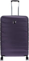 DELSEY PARIS Air Armour 4DR Kofferset - 3-delige Uitbreidbare Hardcase Trolleyset met TSA-slot - Dark Purple (paars)