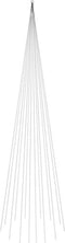 vidaXL - Vlaggenmast - kerstboom - 1134 - LED's - warmwit - 800 - cm