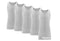 Milanoro - Set van 5 extra lange singlets voor heren - 100% katoen - Lichtgrijs (5 stuks)