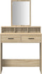 vidaXL - Kaptafel - met - Lades - in - Sonoma - Eik - - - 79x41x140 - cm
