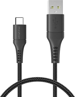 imoshion Kabel - USB C naar USB A Kabel - 1 meter - USB-C Oplader Kabel - Geschikt voor o.a. Apple iPhone 15/16 en Samsung - Zwart