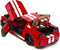 UNIDRAGON Houten 3D Puzzel Voor Volwassenen Woosaic - Stallion GT Rood - 248 stukjes - 25,5x11x7,5 cm