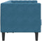 vidaXL - Tweezitsbank - Chesterfield-stijl - en - bolsters - fluweel - blauw