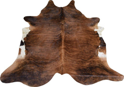 J-Line tapijt Koeienvel - leer - bruin
