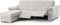 Hoes voor chaise longue met korte armleuning links Eysa MONTBLANC Beige 100 x 110 x 240 cm