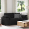 vidaXL - Loveseat - Sofa - Zwart - 140 - cm - Stof