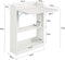 SoBuy FWT92-W - Opklapbaar Bureau - Multifunctioneel Werkstation met Opbergplanken - Wit - 64x58x82 cm