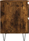 vidaXL - Nachtkastje - 40x35x50 - cm - bewerkt - hout - gerookt - eikenkleurig