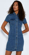 NOISY MAY NMJOY S/S DRESS MB NOOS - Damesjurk - Slim fit - Maat S