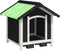 vidaXL - Hondenhok - 65x65x61,5 - cm - massief - grenenhout - grijs