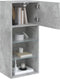 vidaXL - Tv-meubels - met - LED-verlichting - 2 - st - 40,5x30x90 - cm - betongrijs