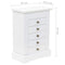 vidaXL - Sieradenkastje - met - spiegel - 25x13,5x34 - cm - MDF