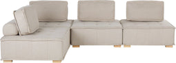 TIBRO - Hoekbank - Beige - Universeel - 300 cm - Polyester