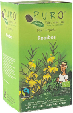 Puro Bio thee, rooibos, fairtrade, pak van 25 zakjes