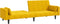 vidaXL - Slaapbank - 2-zits - met - 2 - kussens - fluweel - geel