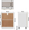 vidaXL - Onderkast - Lyon - 60x46x81,5 - cm - bewerkt - hout - sonoma - eikenkleurig