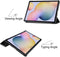 Accezz Trifold Bookcase - Samsung Galaxy Tab S8 / S7 - Hoogwaardig kunstleder - Zwart
