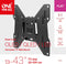 One For All WM 2211 - Muurbeugel - Geschikt voor 13-43 inch TV's - Zwart