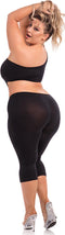 Pink Lipstick Lingerie Catsuit -XL/2XL- ONE SHOULDER CROPPED Zwart