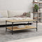 vidaXL - Salontafel - 100x55x40 - cm - bewerkt - hout - sonoma - eikenkleurig