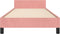 vidaXL - Bedframe - met - hoofdeinde - zonder - matras - 90x200 - cm - fluweel - roze