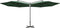 vidaXL - Parasol - dubbel - met - stalen - paal - 600 - cm - groen