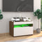 vidaXL - Tv-meubel - met - LED-verlichting - 60x35x40 - cm - bruin - eikenkleur