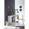 JUNI Modern hoekbureau wit decor - L 122 cm
