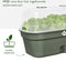 Elho Green Basics Kweektray Allin1 - Kweekbak met Deksel - 100% Gerecycled Plastic - Ø 39.0 x H 15.2 cm - Blad groen